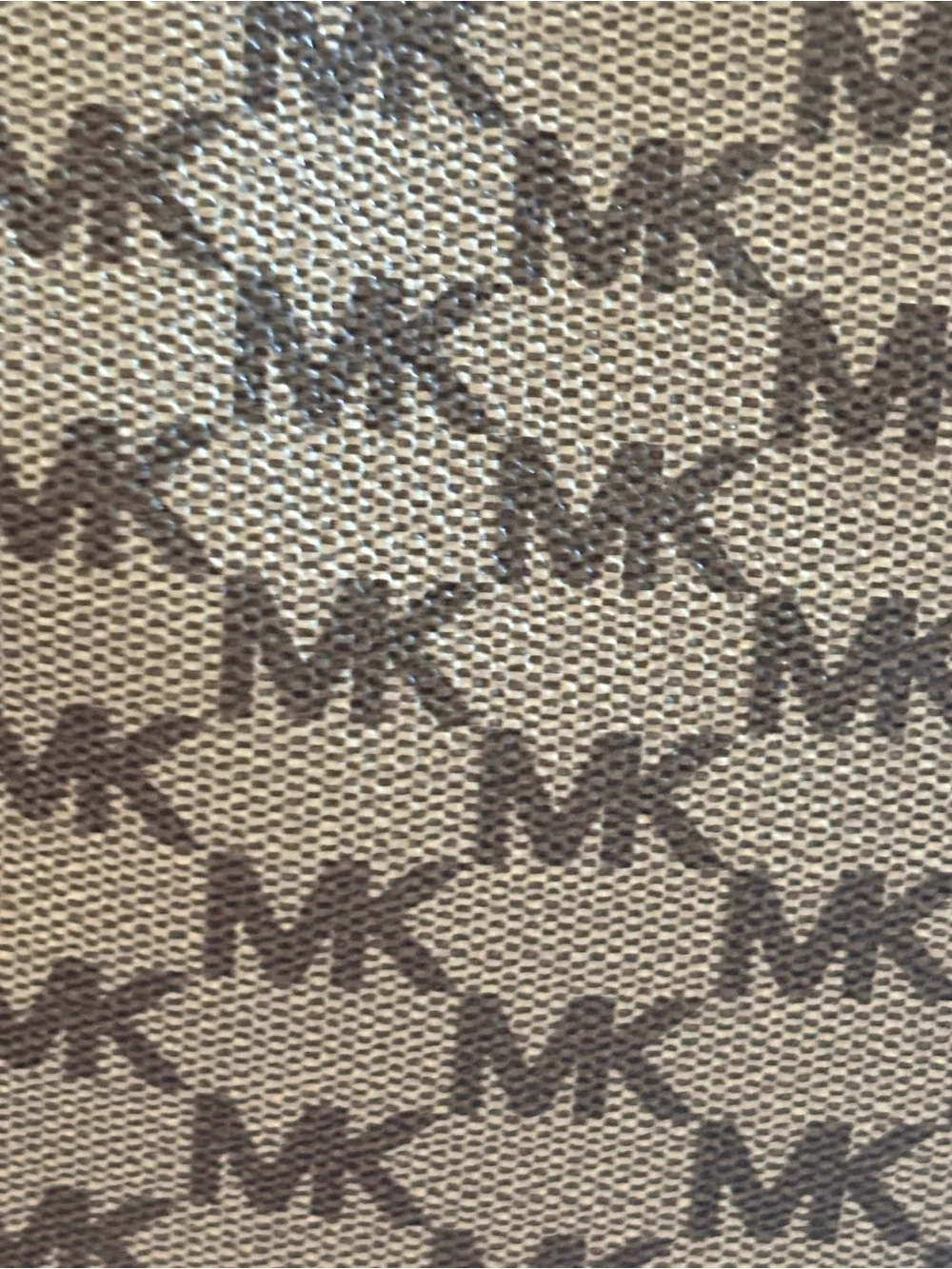 Michael Kors Emry Large  zip tote Tan/Brown MK Logo Tote